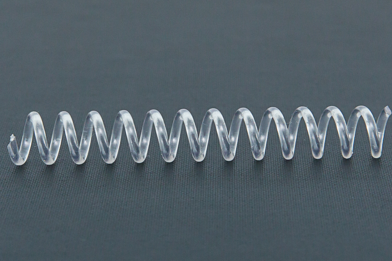 8MM PLASTIKOIL CLEAR PVC SPIRAL COILS 4:1 PITCH Clear BOXED IN 200 A4 LENGTH -